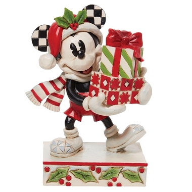 Disney Traditions - Mickey with stack of Presents